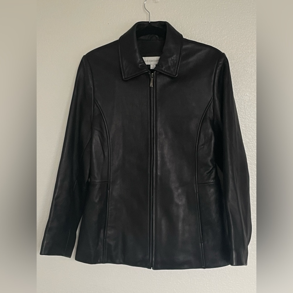 Women's Liz Claiborne Black Leather Jacket